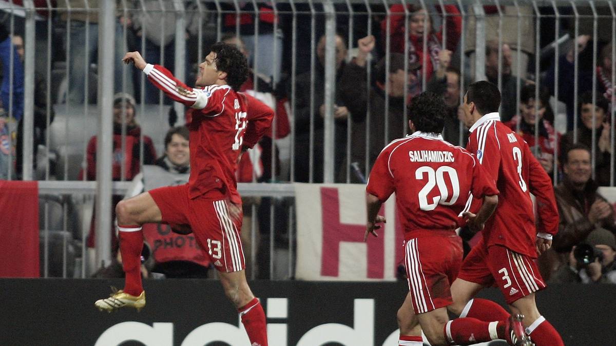 2005/06: Erneut kamen die Bayern im Achtelfinale nicht über ein Remis hinaus. Gegen den AC Milan schoss Michael Ballack den Rekordmeister zwar in Führung, doch die Italiener erzielten noch den Ausgleich zum 1:1