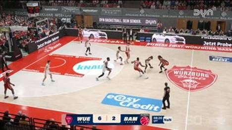 Spiel Highlights zu Fitness First Würzburg Baskets - BMA365 Bamberg Baskets