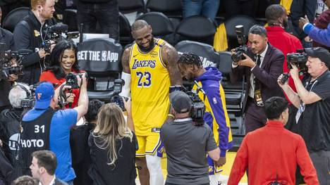 LeBron James und Bronny James agierten als Vater-Sohn-Gespann für die Lakers