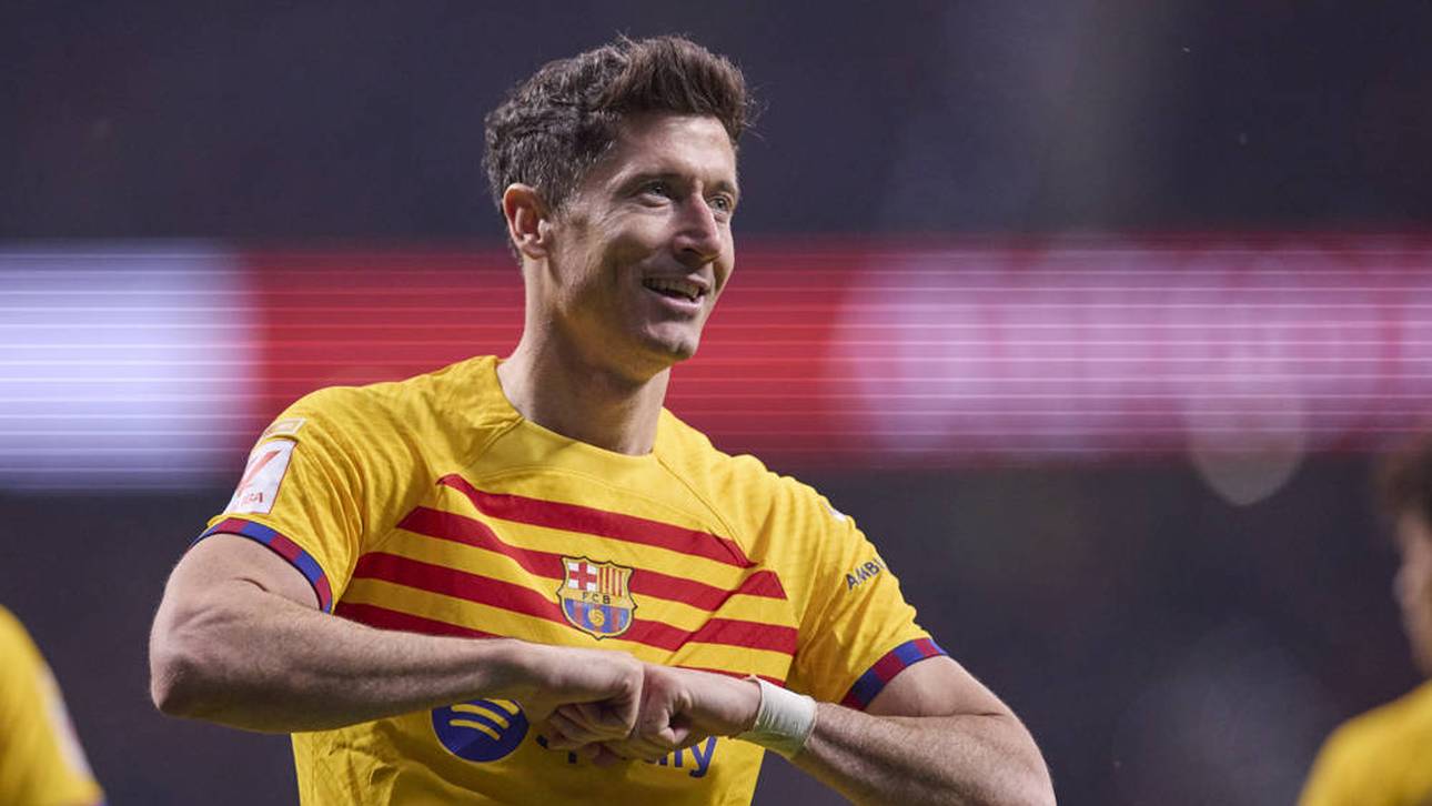 Lewandowski-Show bei Barca-Sieg