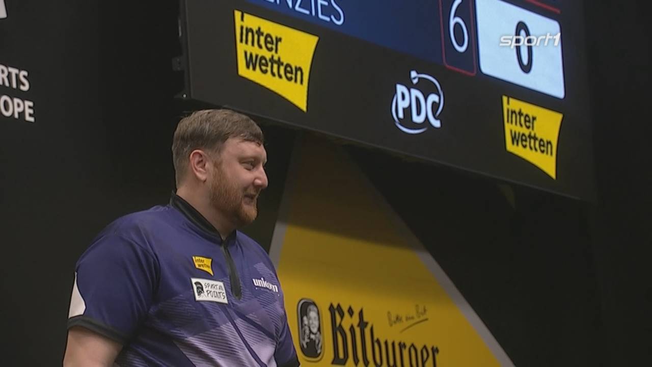 German Darts Grand Prix: Cameron Menzies besiegt Daryl Gurney mit 6:4