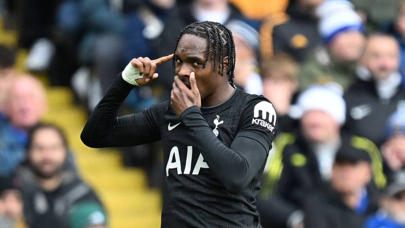 Mathys Tel erzielte sein erstes Tor für Tottenham seit April