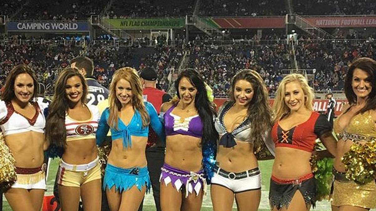 Vereint: Beim Pro Bowl dürfen die Cheerleader der Teams gemeinsam ran - für die Fans ist das ein absolutes Highlight