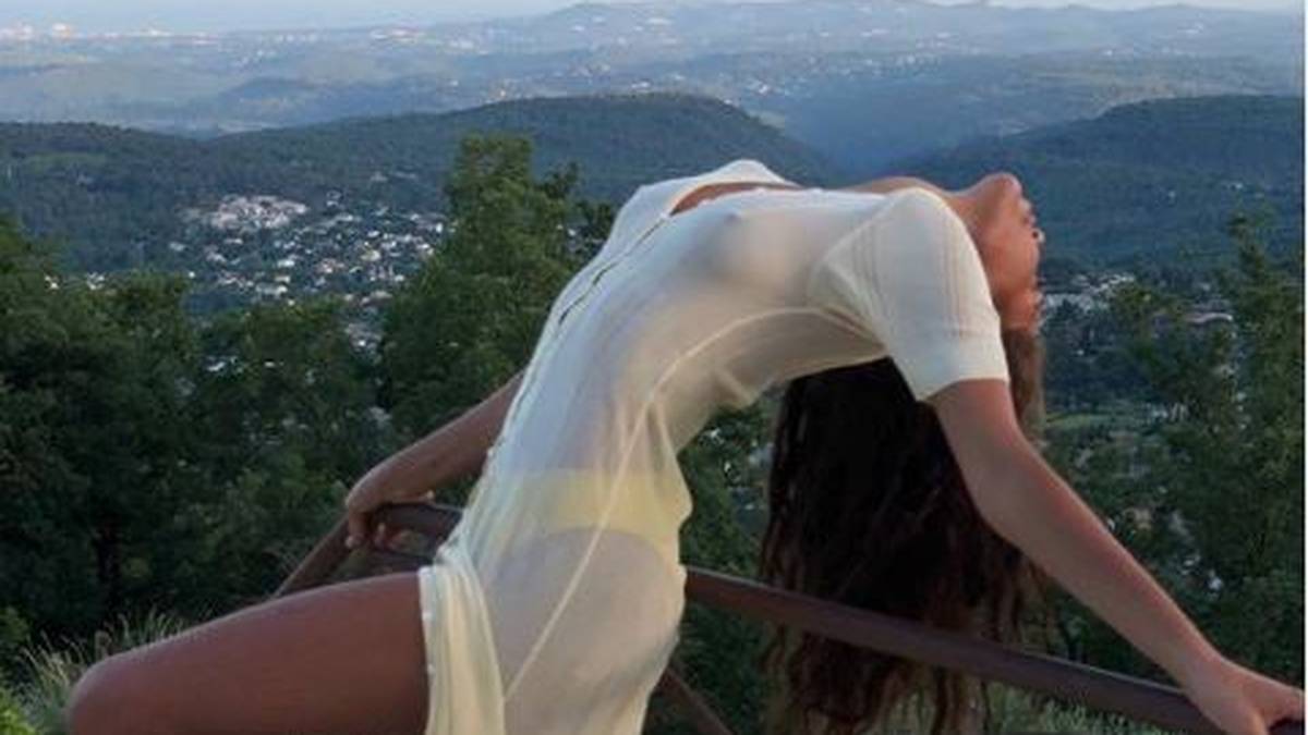 Seichte Hügel und Lord Bendtners Liebste: Philine Roepstorff posiert glamourös