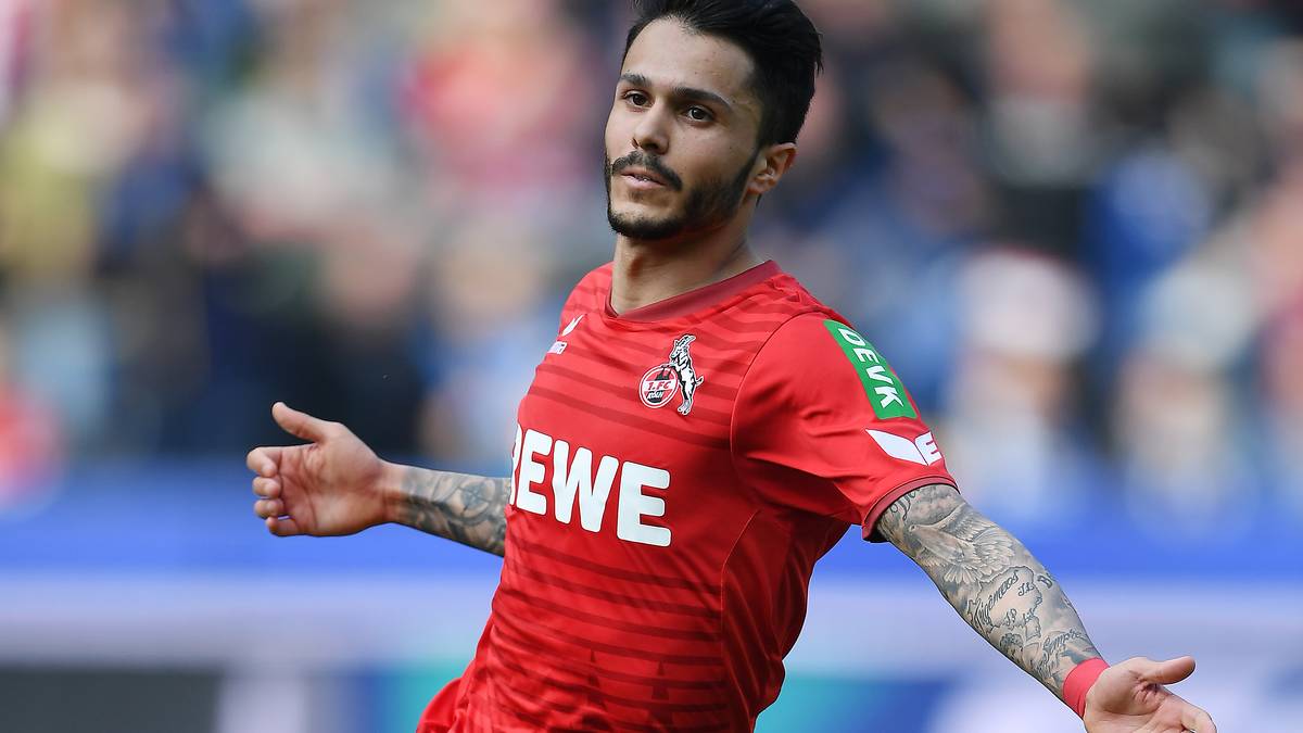 ...trifft Leonardo Bittencourt nach einer guten halben Stunde aus dem Nichts zur umjubelten Kölner Führung