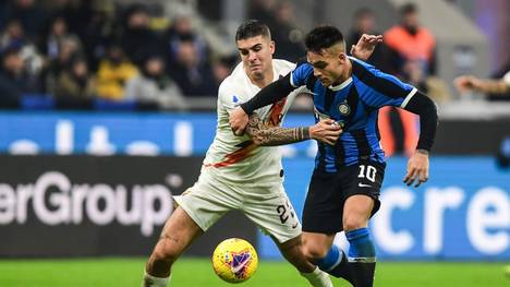 Inter Mailand und Lautaro Martínez (re.) kamen gegen die Roma nicht über ein Remis hinaus