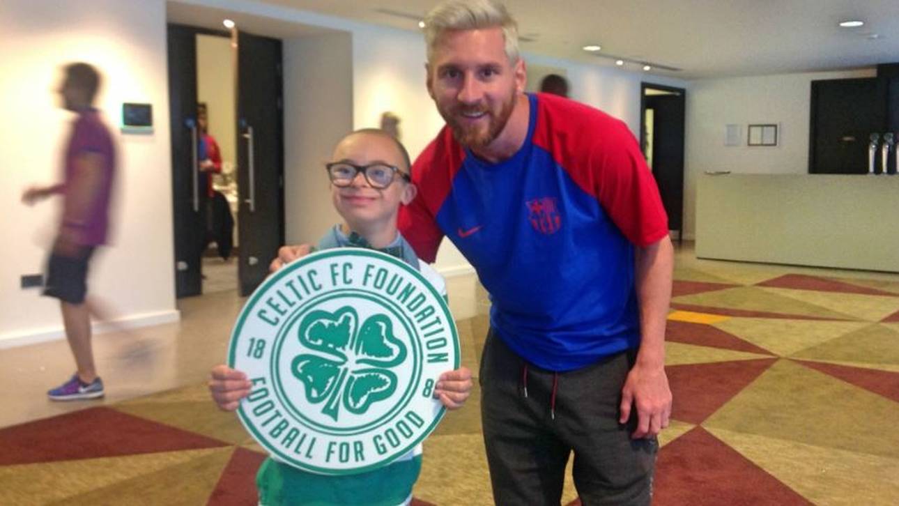 Besonderer Besuch für Messi