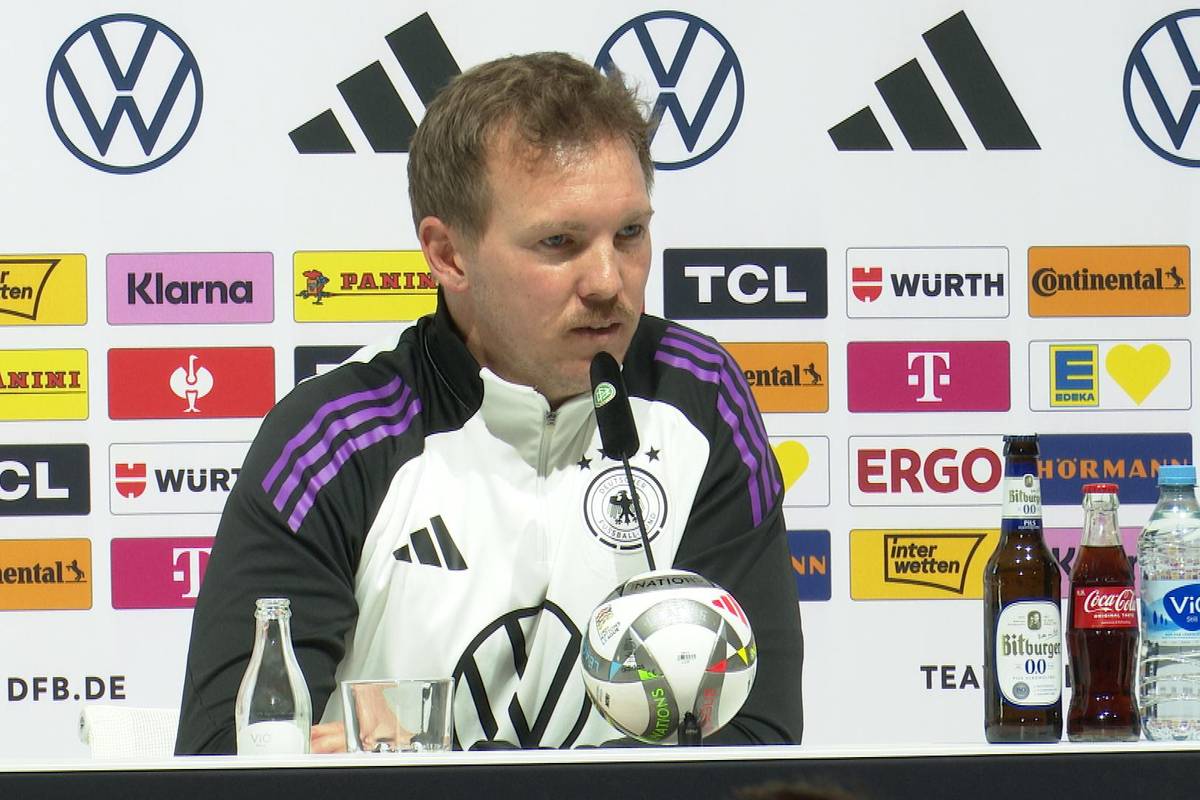 Bundestrainer Julian Nagelsmann äußert sich zu dem Ausraster von Antonio Rüdiger im spanischen Pokalfinale.