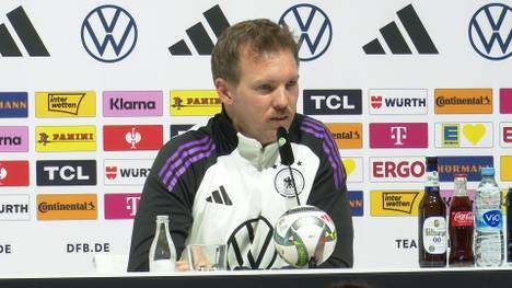 Bundestrainer Julian Nagelsmann äußert sich zu dem Ausraster von Antonio Rüdiger im spanischen Pokalfinale.