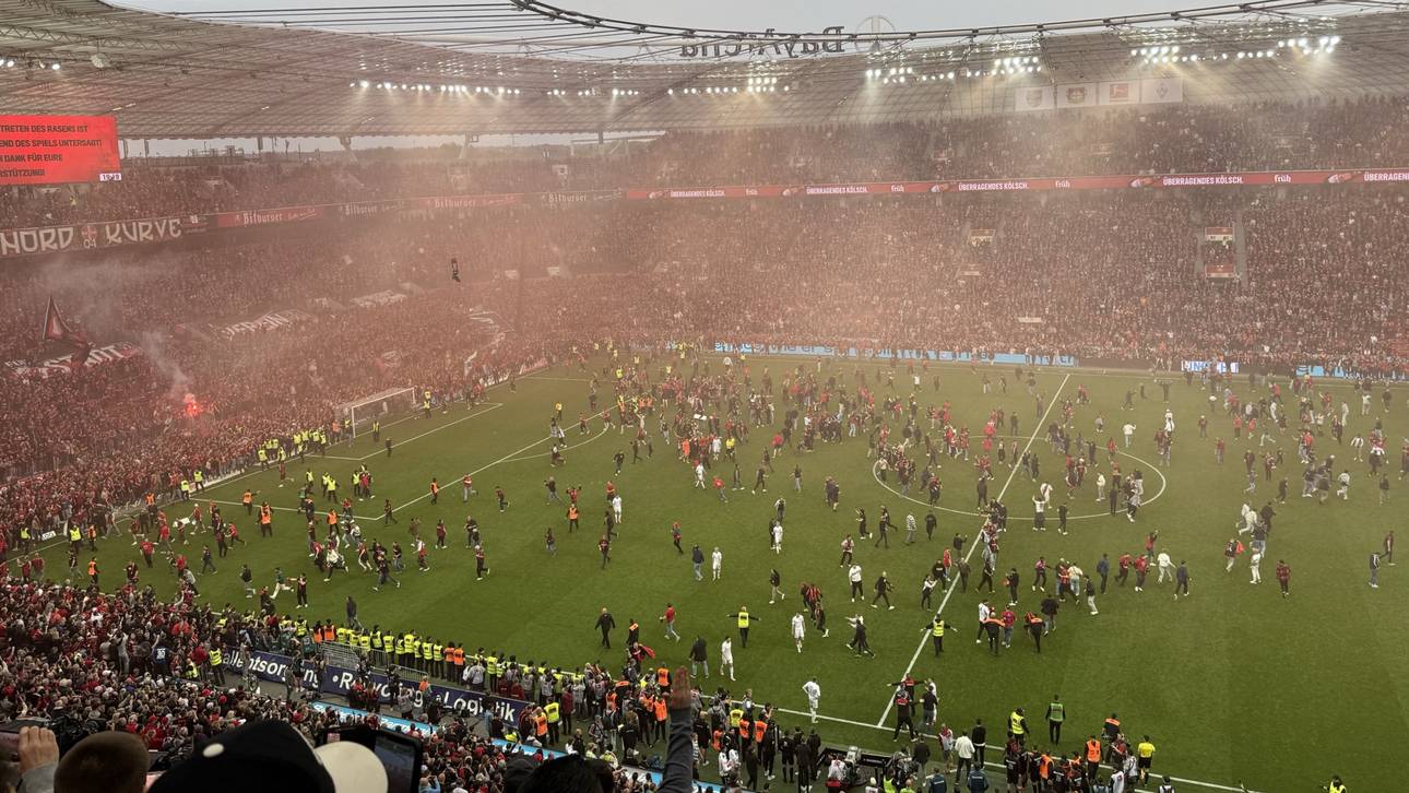 Platzsturm-Wirbel bei Bayer-Party