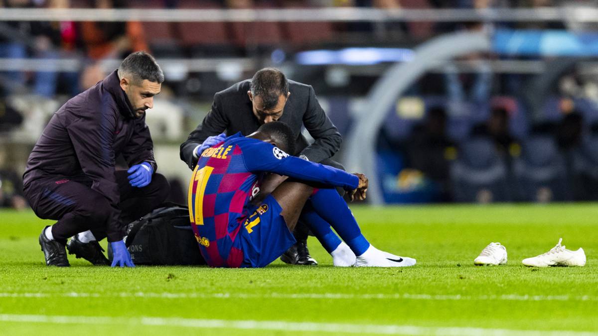 Ousmane Dembélés Zeit bei Barca ist immer wieder von Verletzungen bestimmt.
