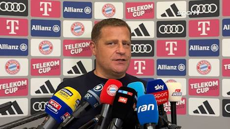 Beim 4:0 gegen Tottenham ist Lennart Karl einer der überragenden Youngster beim FC Bayern. Sportvorstand Max Eberl verteilt viel Lob und gibt positive Signale bezüglich einer Vertragsverlängerung. Auch von Routinier Konrad Laimer gibt es warme Worte.
