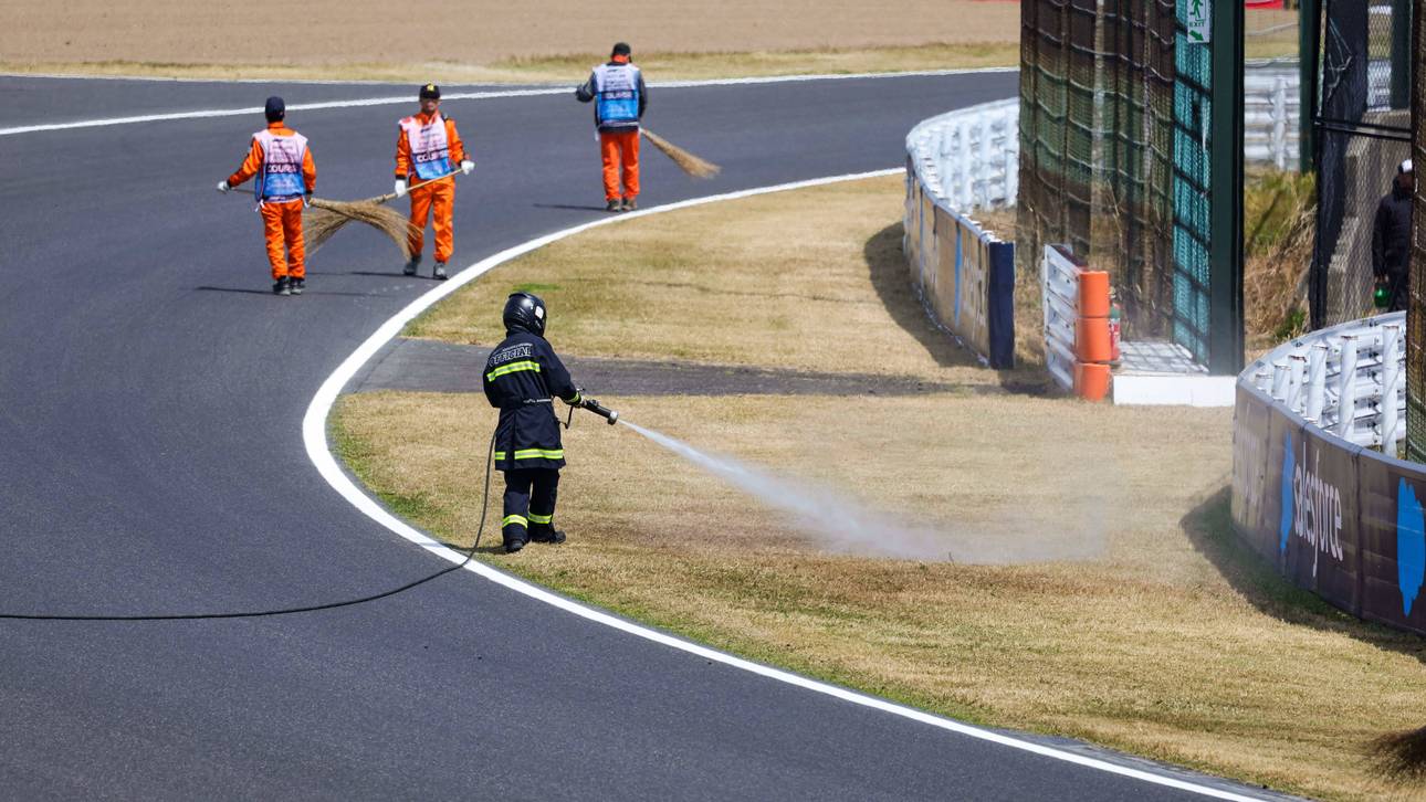 Feuer! F1-Quali unterbrochen