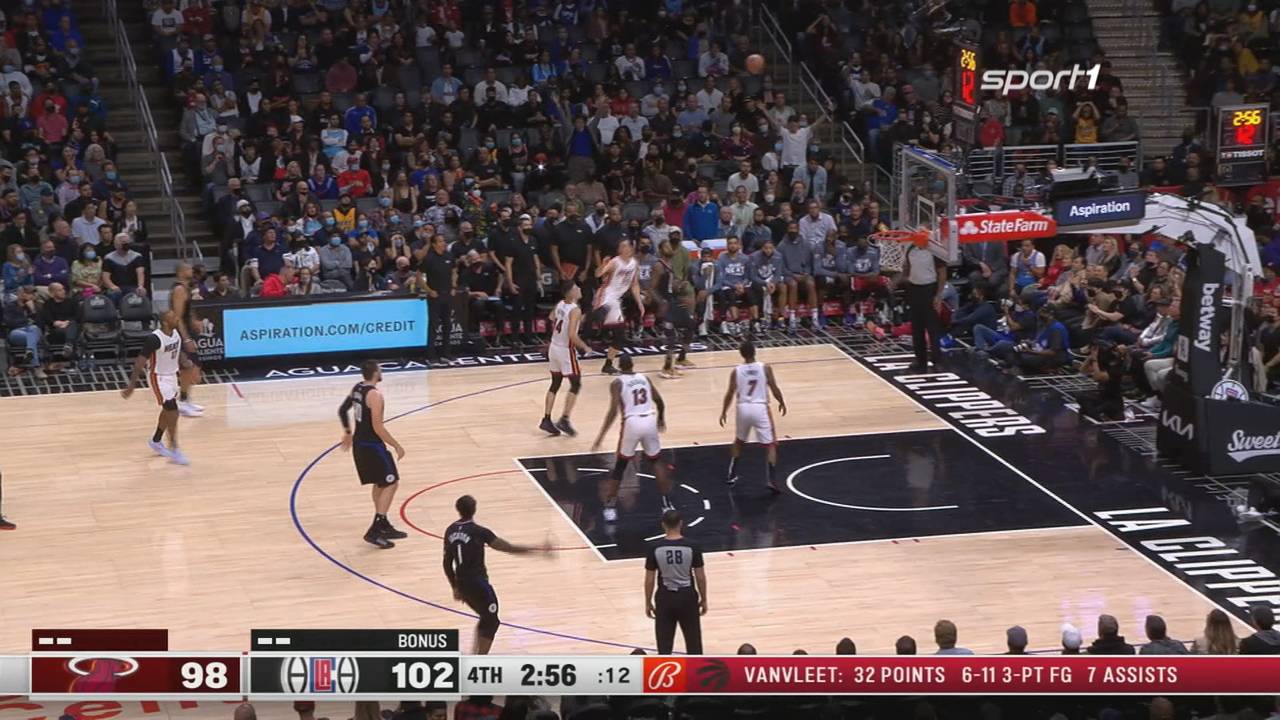 NBA: Die LA Clippers besiegen die Miami Heat mit 112:109