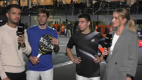 Franco Stupaczuk und Martín Di Nenno stehen nach einem packenden Halbfinale gegen Federico Chingotto und Francisco Navarro im Finale der German Padel Open. Sie sprechen über das Spiel, über die "Remontada" nachdem sie den ersten Satz mit 0:6 verloren. Auf die Frage, wen sie sich als Gegner im Finale wünschen, sagen sie: "Egal, wer kommt, es sind die Besten auf der Welt".