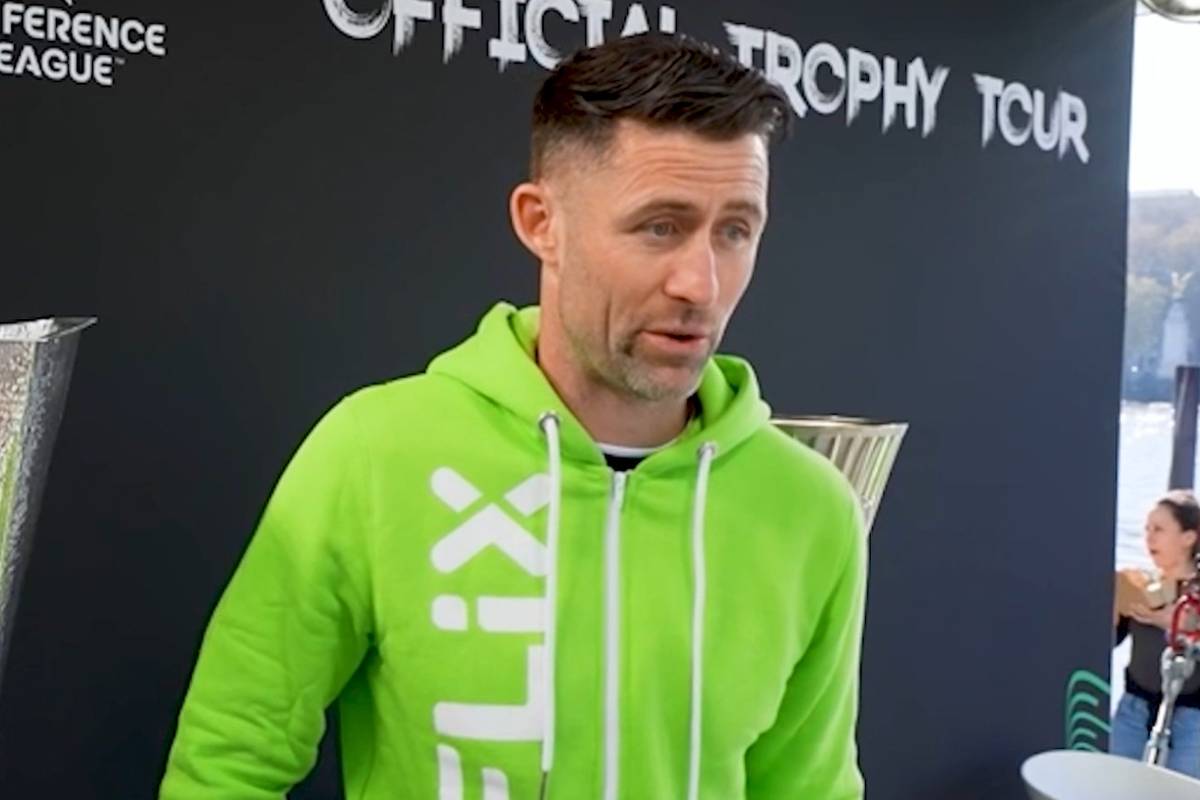 Der ehemalige englische Nationalspieler Gary Cahill spricht am Rande einer Veranstaltung über Thomas Tuchel. Wird er den Titel-Fluch der "Three Lions" beenden?