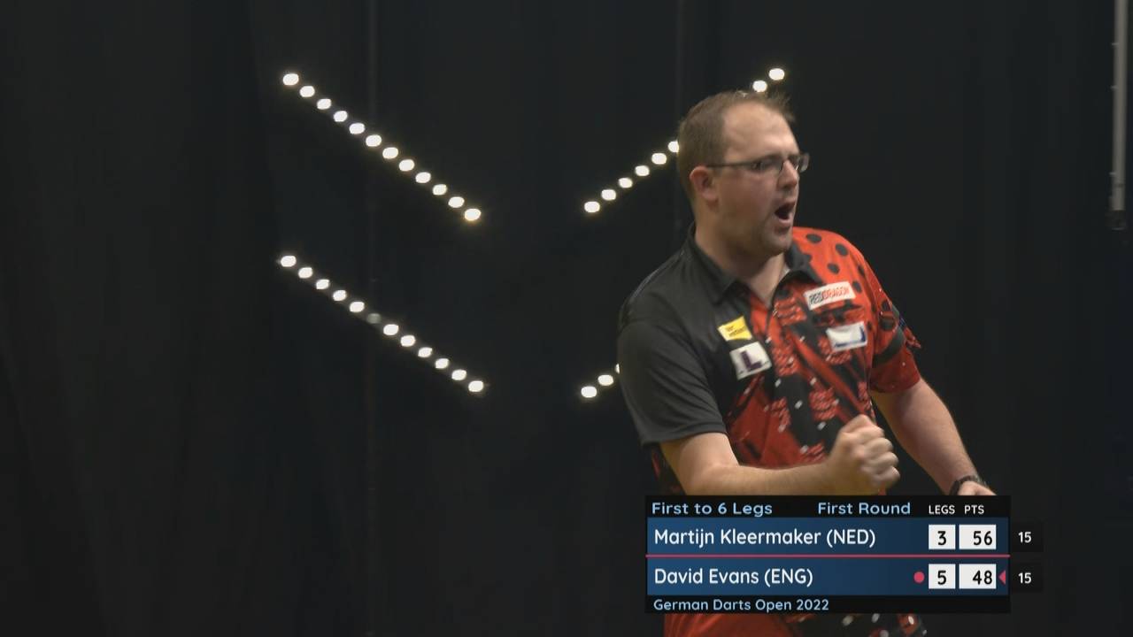 German Open: David Evans schlägt Martijn Kleermaker 6:3
