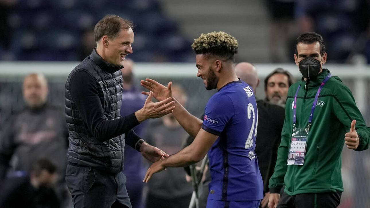 Reece James und Thomas Tuchel gewannen 2021 mit dem FC Chelsea zusammen die Champions League 