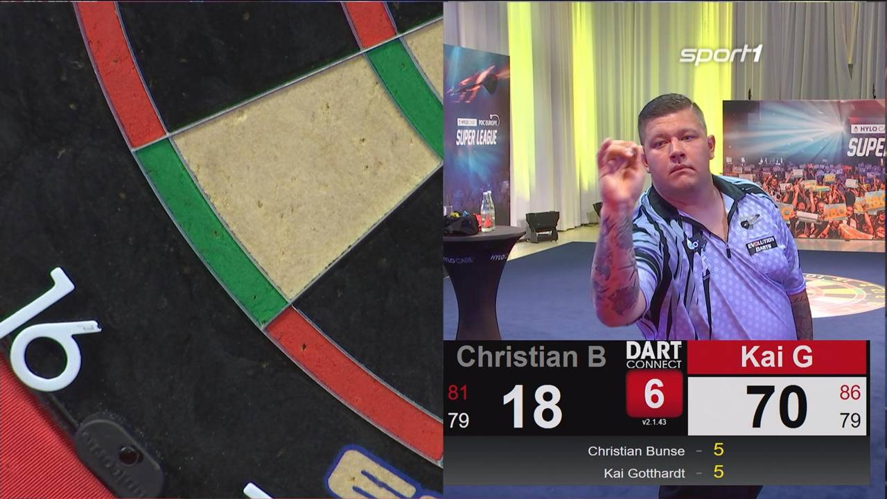 Kai Gotthardt besiegt Christian Bunse in der HYLO CARE PDC Europe Super League