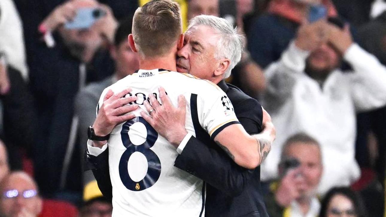Carlo Ancelotti hätte gerne noch länger mit Toni Kroos zusammengearbeitet 
