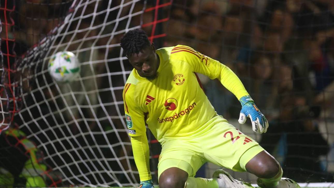 André Onana im Trikot von Manchester United