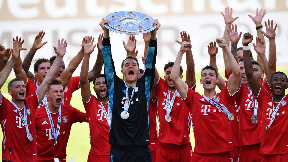 Der FC Bayern gewann zum achten Mal in Folge die Meisterschaft