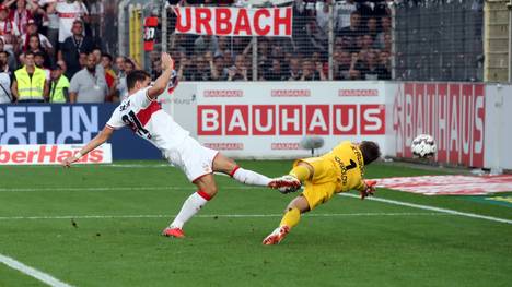 Mario Gomez erzielte im Derby gegen Freiburg zwei Tore