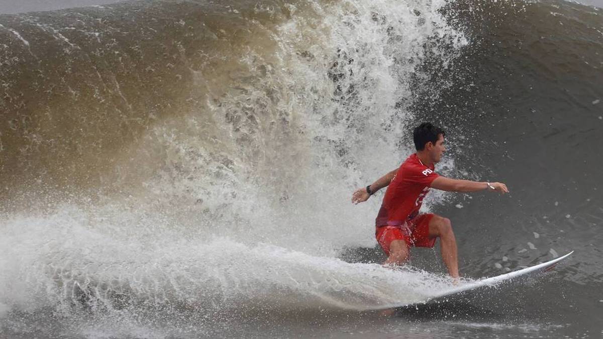 Im Surfen ging es derweil hoch her ...