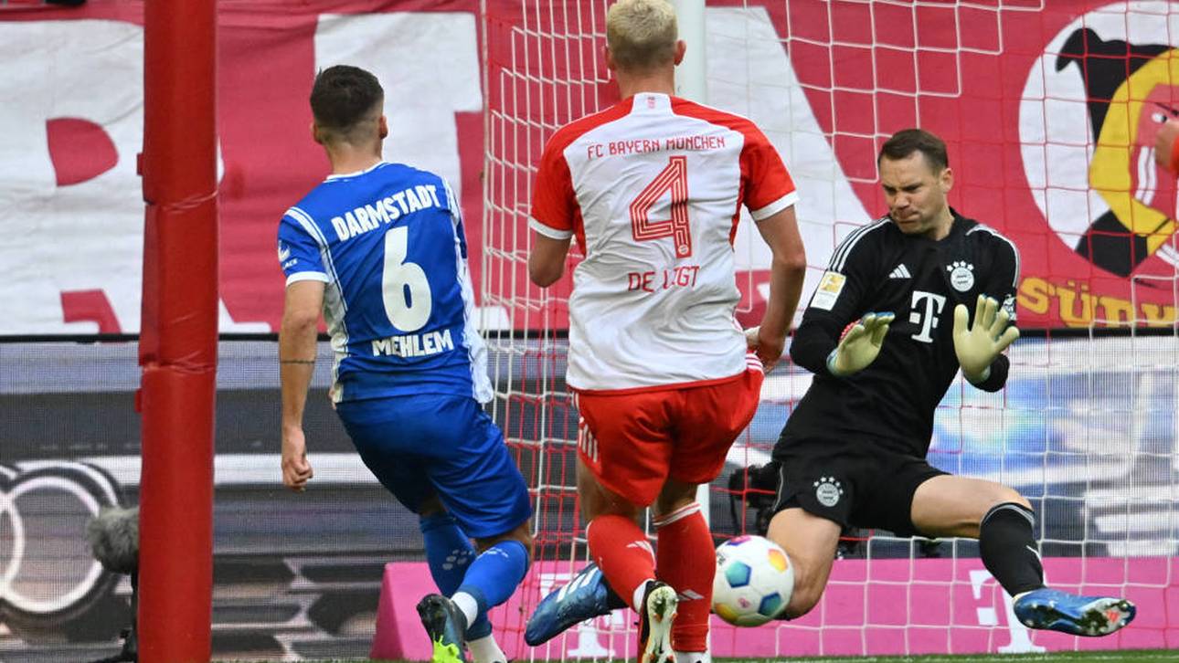 Manuel Neuer bei seiner schwierigsten Aufgabe gegen Mehlem