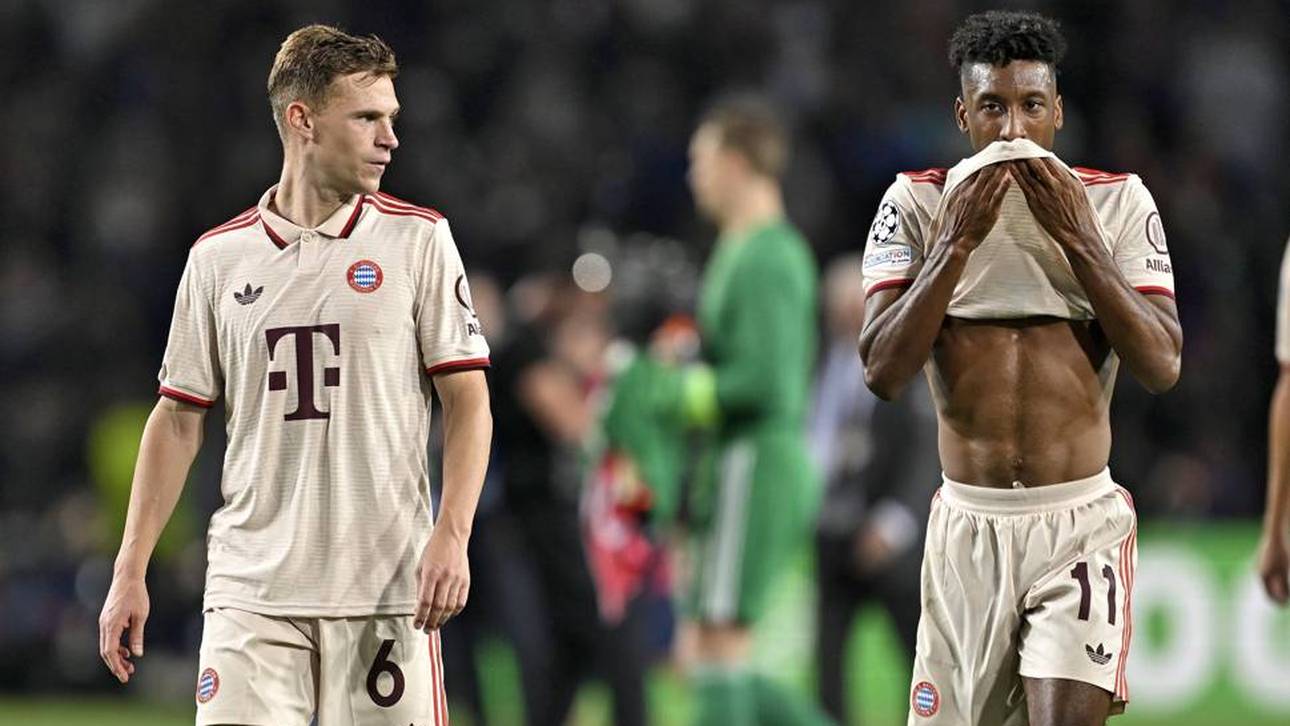 Joshua Kimmich und Kingsley Coman waren nach der Bayern-Niederlage gefrustet
