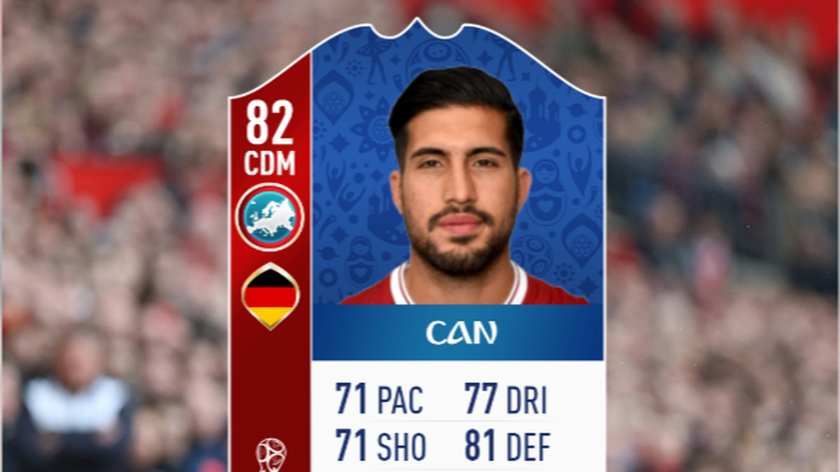 Emre Can (FC Liverpool) - Gesamtstärke 82 (Nicht von Löw nominiert worden)
