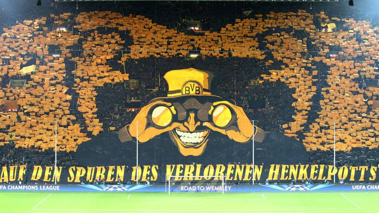Auch die Dortmunder Choreo vor dem Spiel gegen Malaga wurde zur Legende