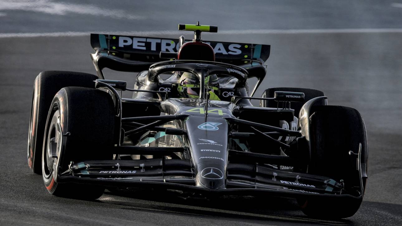 Mercedes-Kollision nach dem Start in Katar: Hamilton raus