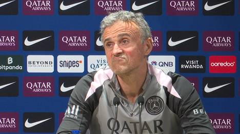 PSG-Coach Luis Enrique will sich nicht zum Rassismus-Eklat um Vinícius Jr. äußern. Der Spanier blockt die Frage einer Reporterin mit wenigen Worten ab.