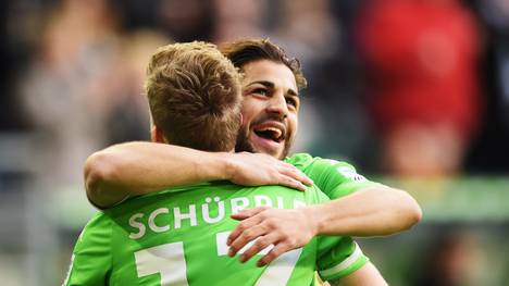 Andre Schürrle-Ricardo Rodriguez-VfL Wolfsburg-VfB Stuttgart-Bundesliga