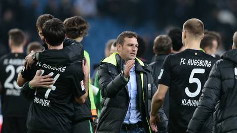 FC Augsburg mit Trainer Markus Weinzierl