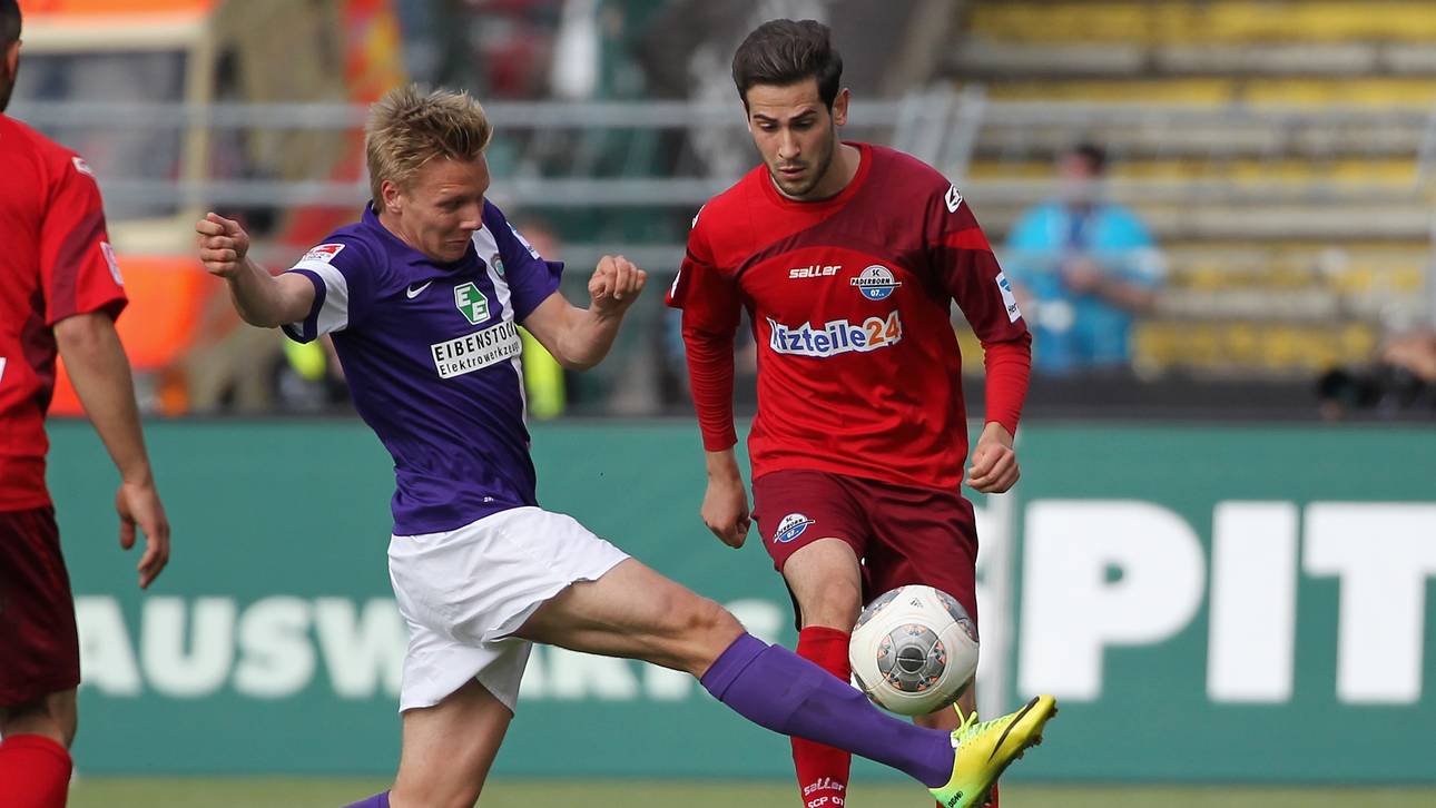 Aue gegen Leipzig ohne Diring