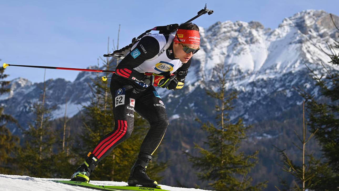 Philipp Horn stürzte beim Verfolgungsrennen in Hochfilzen