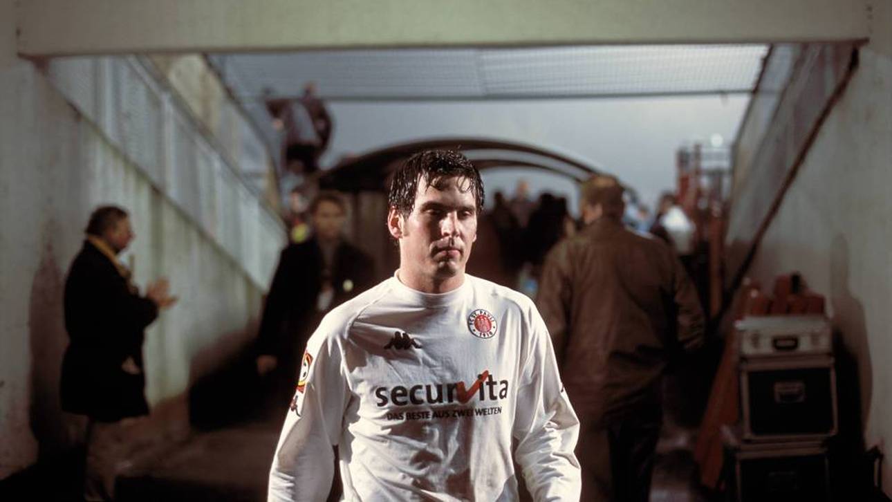 Thomas Meggle 2001 im alten Millerntor-Stadion