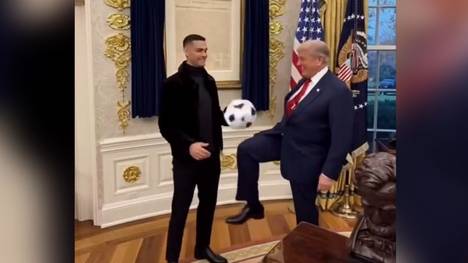 Auf seinem Instagram-Kanal veröffentlichte Donald Trump ein Video, für das sich der US-Präsident mächtig feiert. Auch wenn es am Ende des Tages nur KI ist.