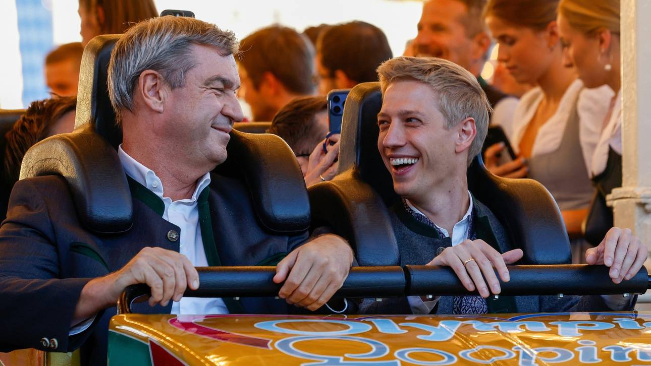 Erst Achterbahn, dann ein Tattoo? Söder schwärmt von Olympia