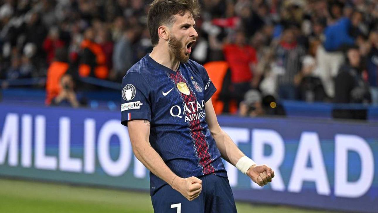 Khvicha Kvaratskhelia traf beim Sieg von PSG gegen den FC Bayern doppelt