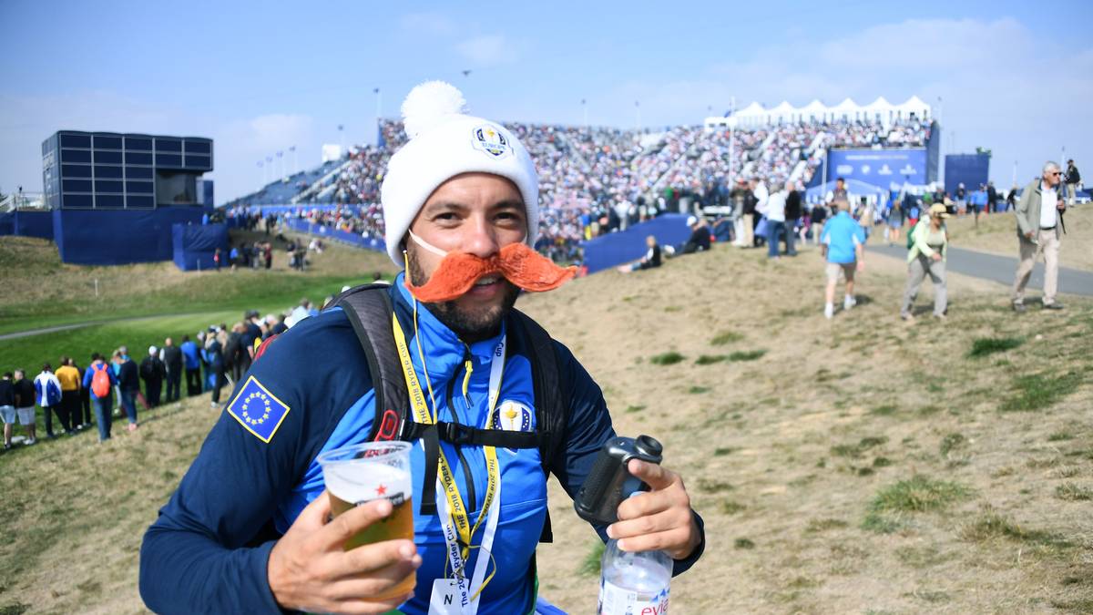 ...auch dieser Herr, der wohl Obelix darstellen will