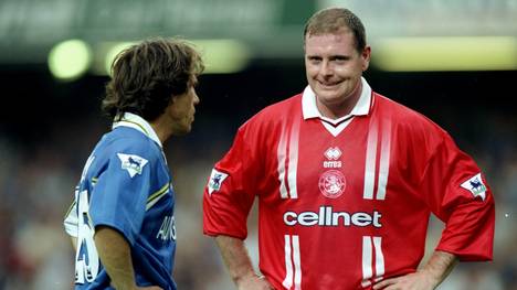 Paul Gascoigne leistete sich so manchen Fehltritt - so auch bei Middlesbrough