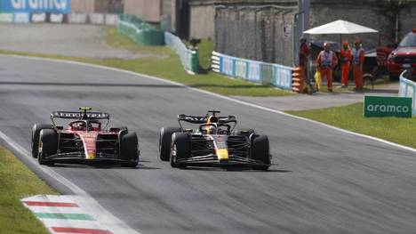 Max Verstappen (r.) war auch beim Ferrari-Heimrennen in Monza nicht zu schlagen