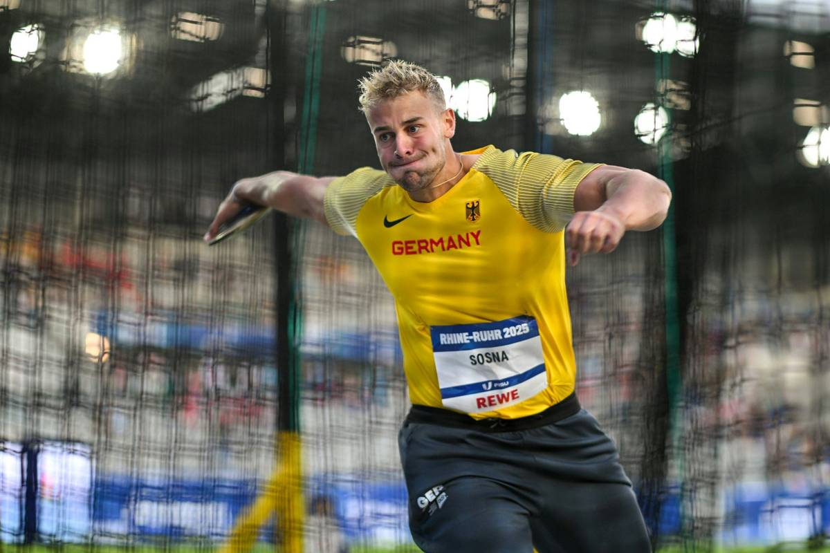 Diskuswerfer Sosna holt Gold