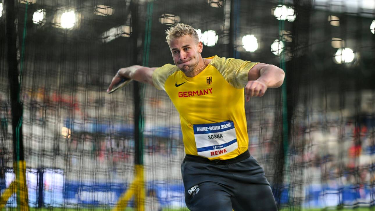 Diskuswerfer Sosna holt Gold