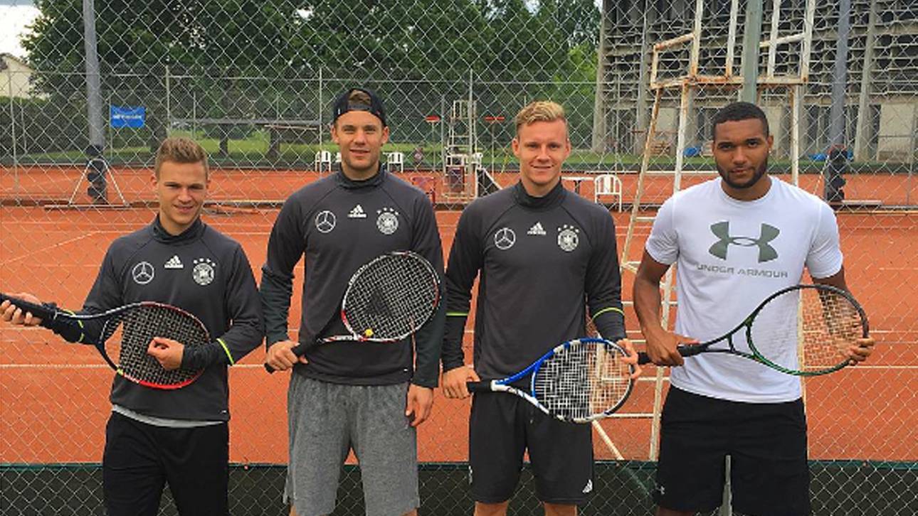 Neuer zieht Kimmich beim Tennis ab