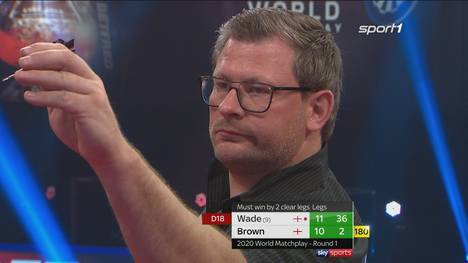 James Wade startet gegen Keegan Brown mit einem schnellen 4:0. Am Ende muss "The Machine" in die Verlängerung. 