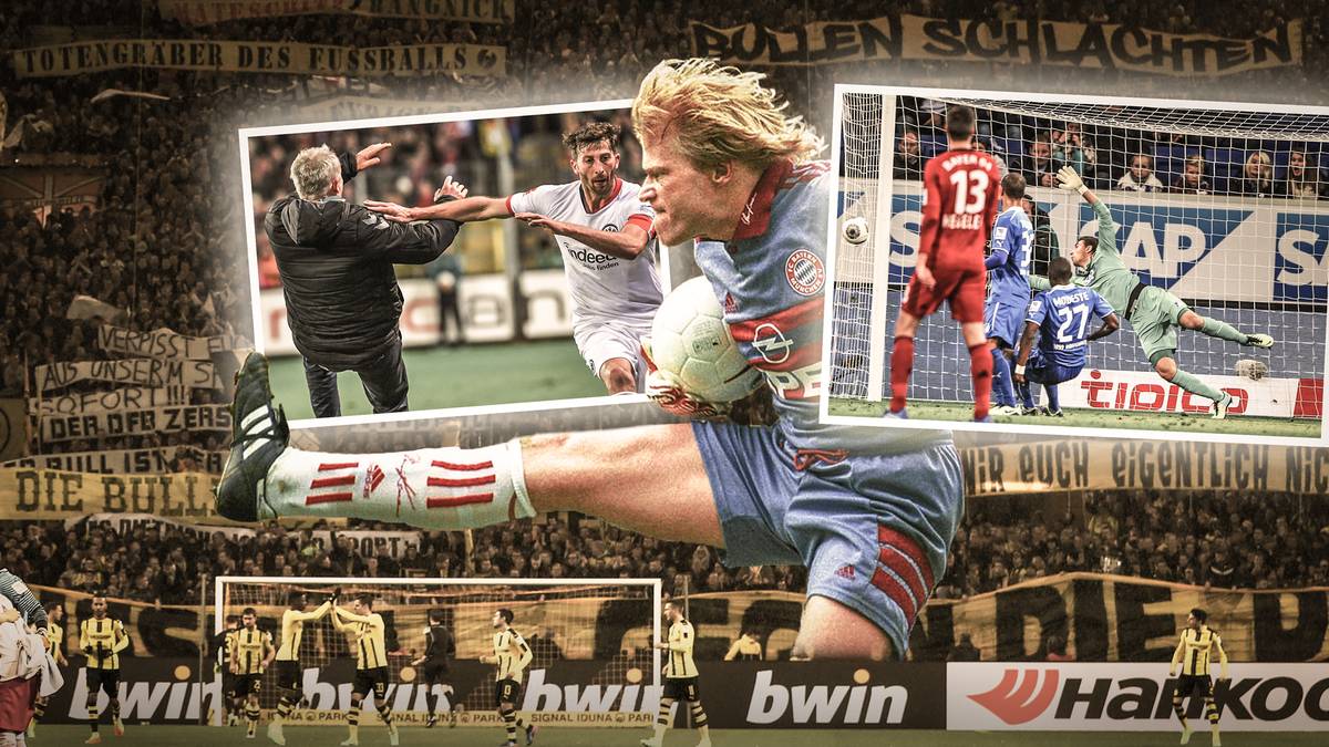 Unvergessen ist zum Beispiel auch der Auftritt von "Kung-Fu-Kahn". SPORT1 zeigt die größten Aufreger der Bundesliga-Geschichte